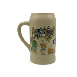 Steam Whistle Oktoberfest Ceramic Stein Beer Mug Vintage